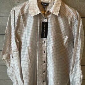 NWT Button Down Shirt with Subtle Pattern